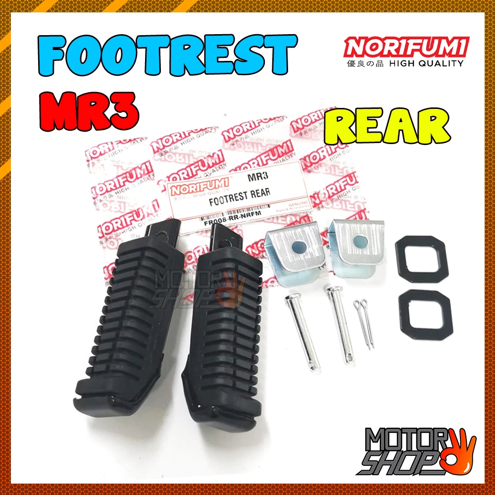 FOOTREST SET REAR MODENAS MR3 FOOT REST LEFT RIGHT KIRI KANAN BELAKANG