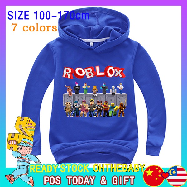 Roblox Red Nose Day Kids Hooded Sweatshirt Fashion Tops Child Hoodies Boys Girls Shirts Shopee Malaysia - 1st place roblox hoodie