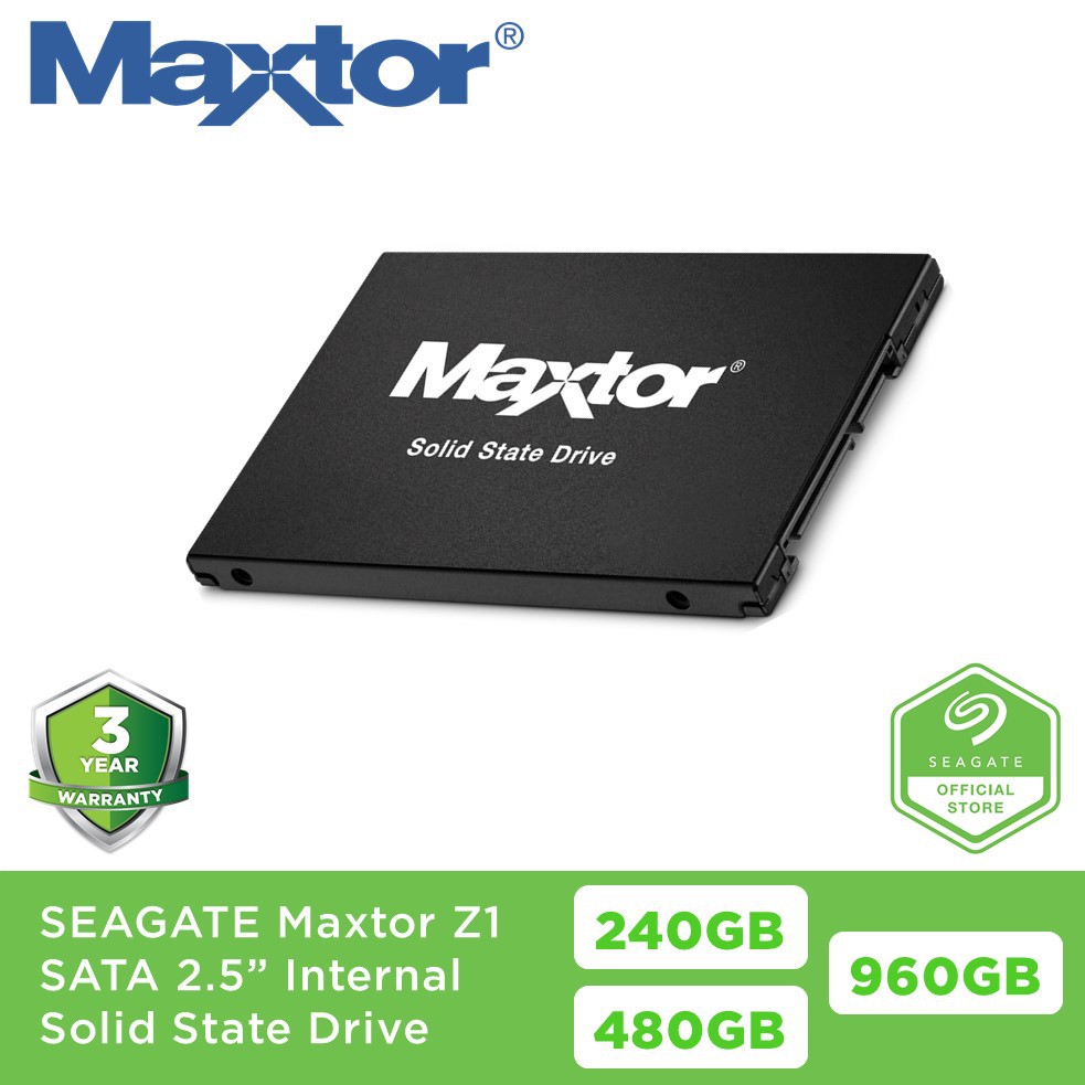 Seagate 240GB / 480GB / 960GB Maxtor Z1 SSD 2.5 SSD Internal Solid