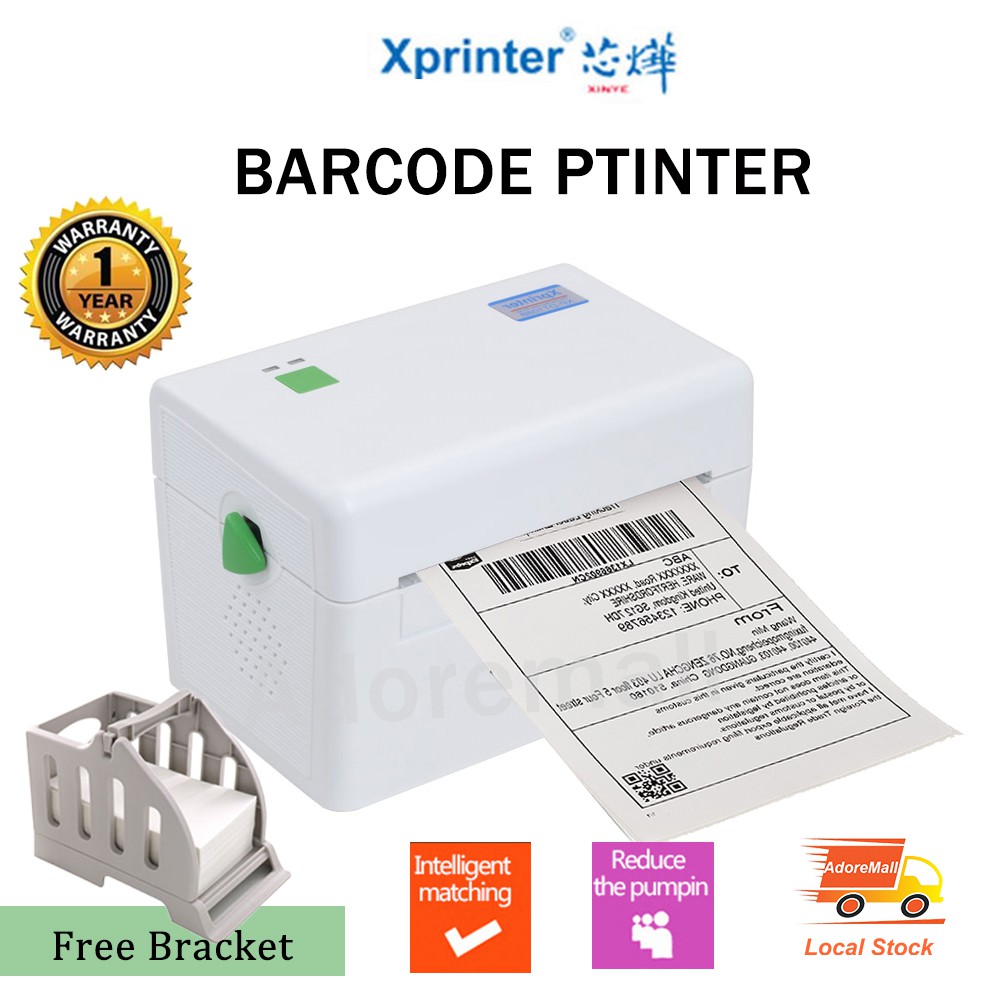 Express Shipping Label Printer Max Width 108mm Qr Code Sticker Printer
