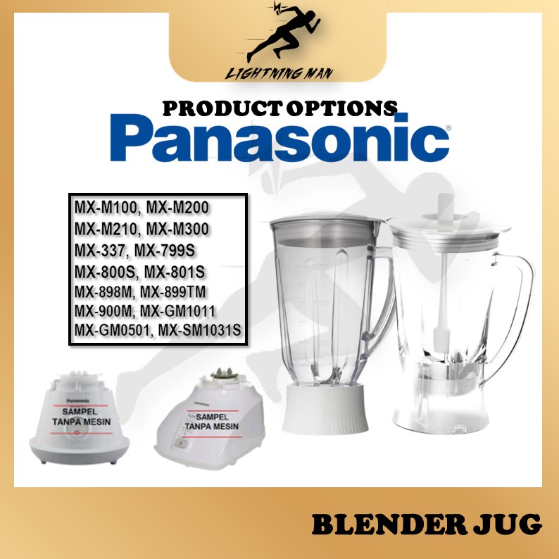 Panasonic 6 Blades Unbreakable Blender Jar Jug Dry Mill MX-337 MX-800 MX-801S MX-898M MX-900M MX-GM1011H MX-M100 MX-M200