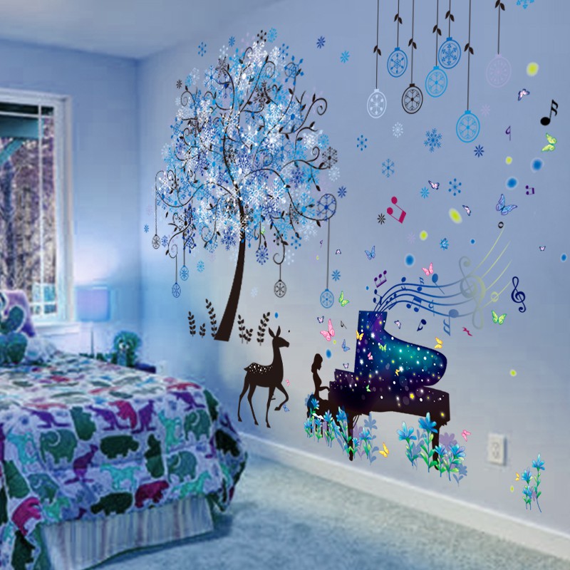 Wall Sticker3d立体墙贴纸贴画卧室房间墙面装饰壁纸背景墙壁创意温馨自粘墙纸 Shopee Malaysia