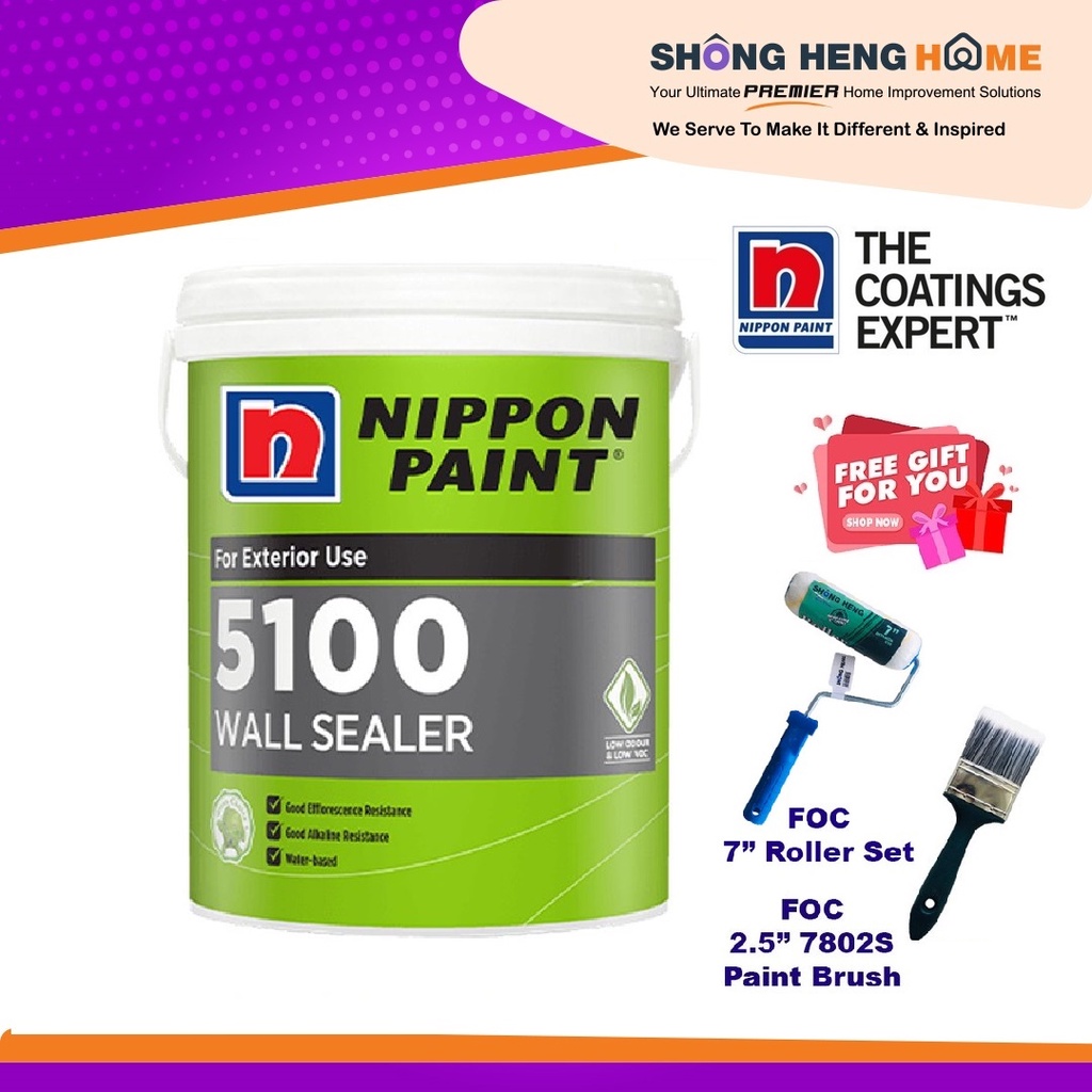 Nippon Paint 5100 Wall Sealer 18L | Shopee Malaysia