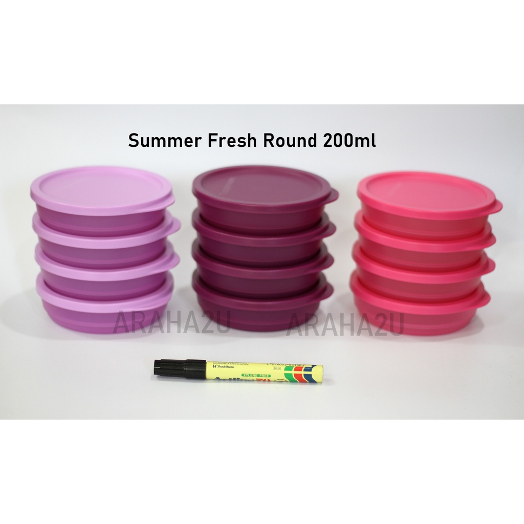 Tupperware Summer Fresh Round Set 200ml (4pcs)