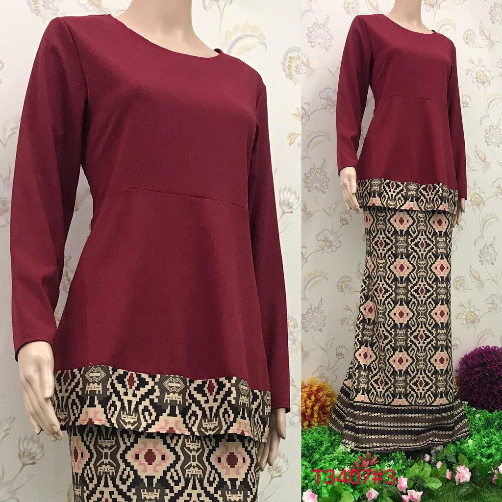 Nayla Z BAJU KURUNG COTTON Strechable Plain top Batik Nayla Z BAJU KURUNG COTTON Strechable Plain top Batik