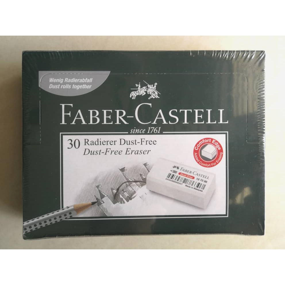 [KUAN YAN] FABER CASTELL 7086 ERASER BY BOX (30PCS/BOX) Shopee Malaysia