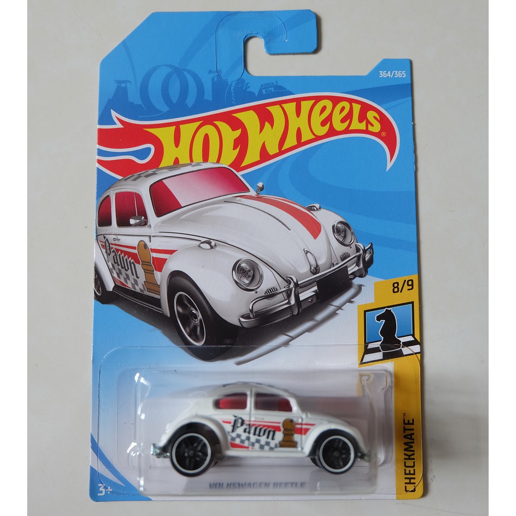 Hot Wheels Volkswagen Beetle white checkmate series | Shopee Malaysia