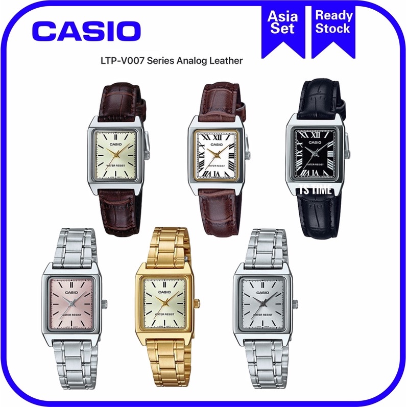 CASIO Leather Ladies Watch LTPV007L9E LTPV007L7B2 LTPV0071B LTP