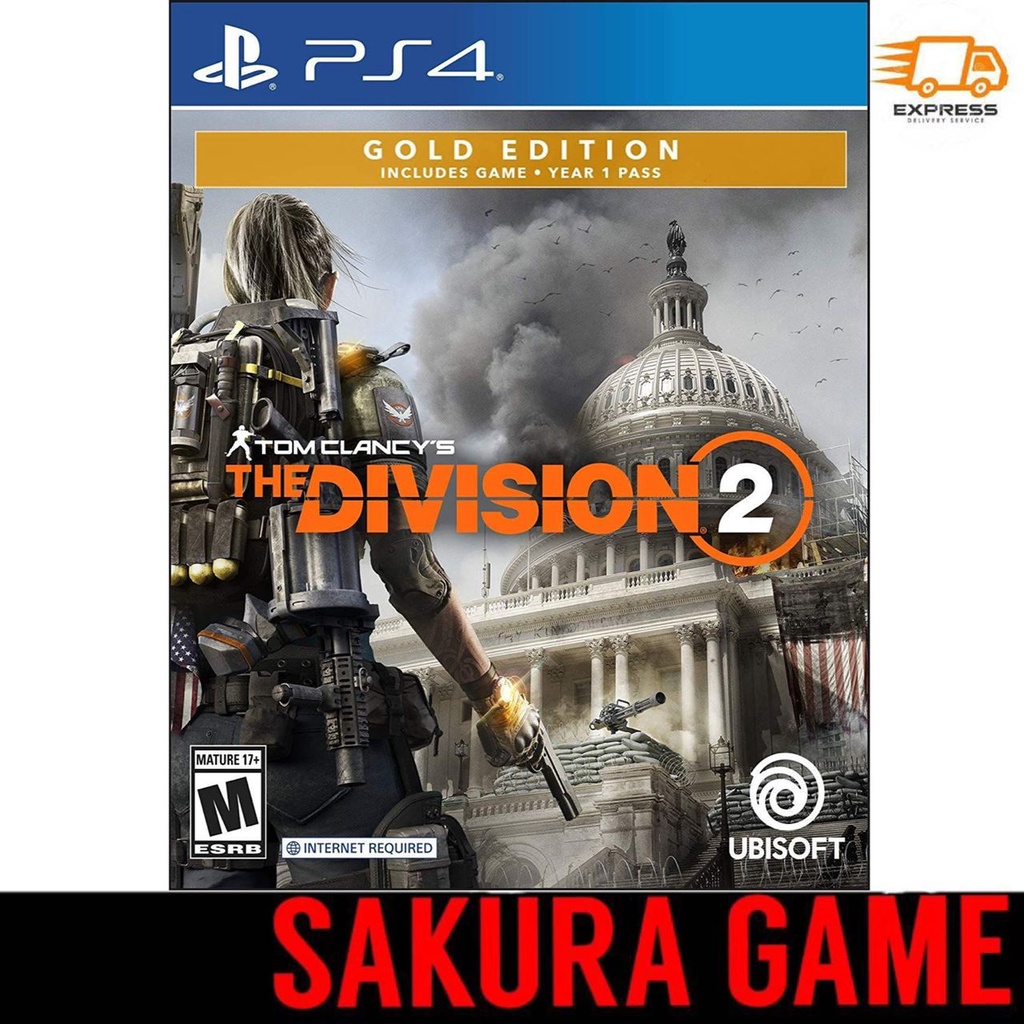 Ps4 Tom Clancys The Division 2 Standard Gold Edition R2 R3 English Chinese New Shopee Malaysia