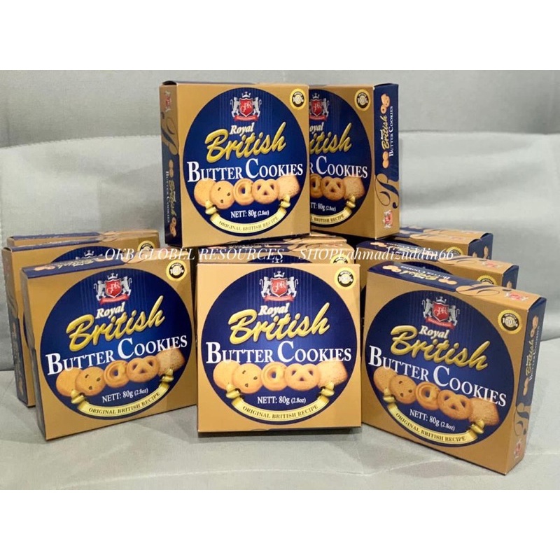 Wedding Royal British Butter Cookies 80g Murah Wedding Goodies