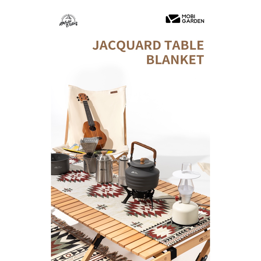 Quality Must MOBI GARDEN Table Blanket Cloth Decoration Camping Dining Jacquard - Image 3