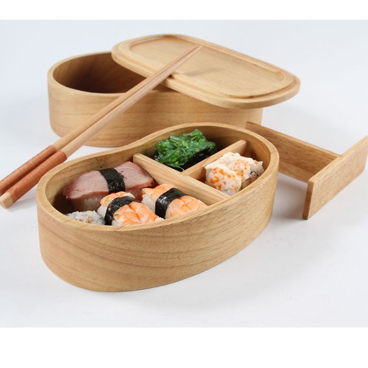 Japanese wooden bento box/wood lunch box/food container 