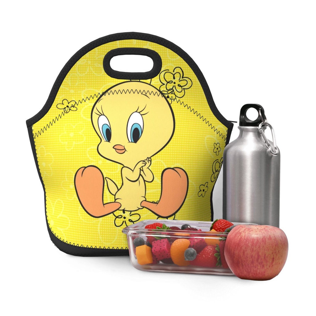Looney Tunes Tweety Bird Insulated Lunch Box Bag with Water Bottle 