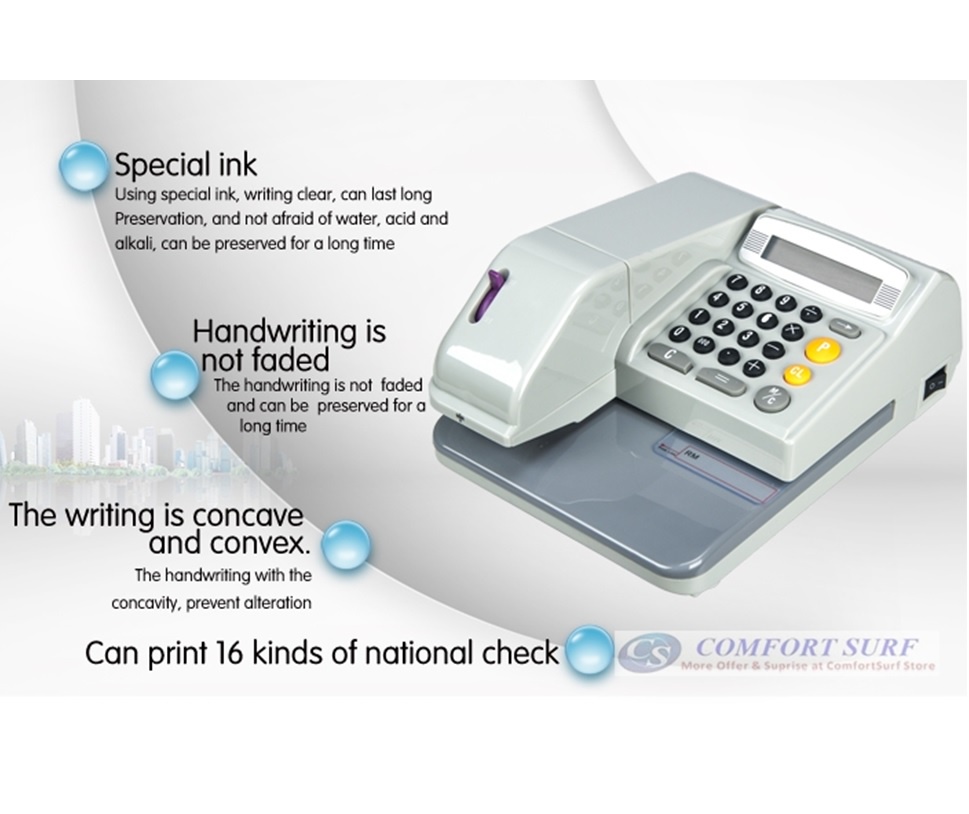 Multi Currency Cheque Writer MCEC310 Check Writer Cheque Printer