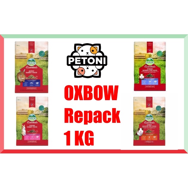 OXBOW Rabbit, Guinea Pig Food Pellets Repack 1kg