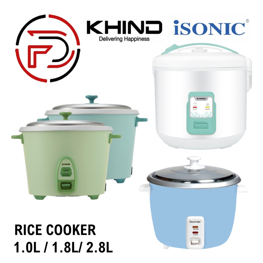 KHIND/ ISONIC/ TOSHIBA Conventional Rice Cooker 1.0L / 1.8L / 2.8L Periuk Nasi