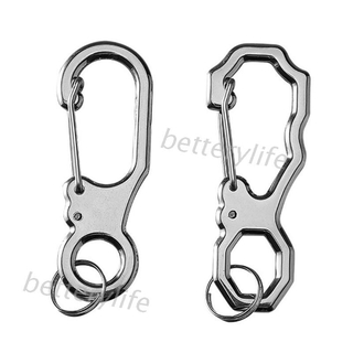 1/3/4pcs D-Ring Tactical Molle Aluminum Carabiner Snap Clip KeyChain Buckle EDC