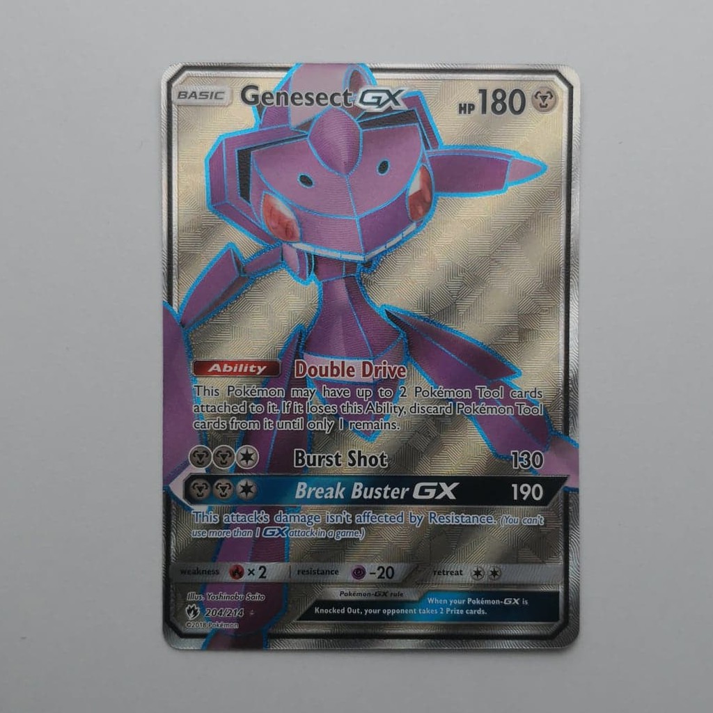 Genesect GX - Lost Thunder Pokémon card 204/214