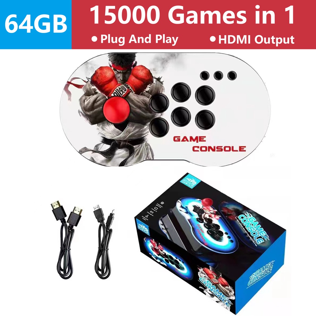 Arcade Games controllers Wireless Retro Arcade with 15000 Games Console Joystick Games for PC/TV/Projector