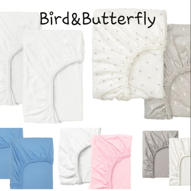 IKEA LEN/LENAST Baby Fitted Sheet for Cot Shopee Malaysia