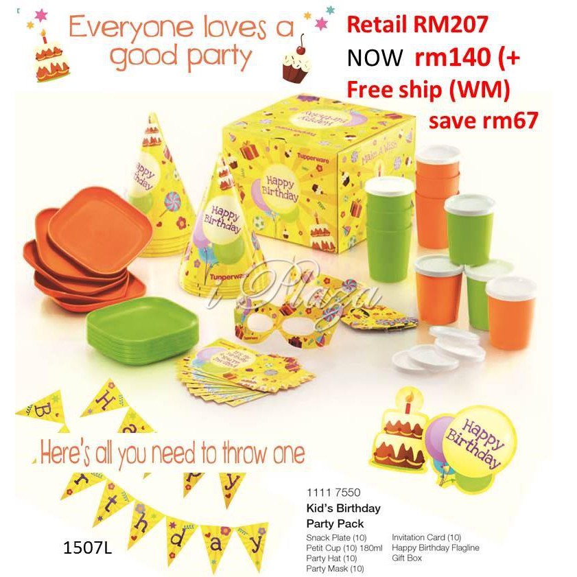 Tupperware Kids Party Set