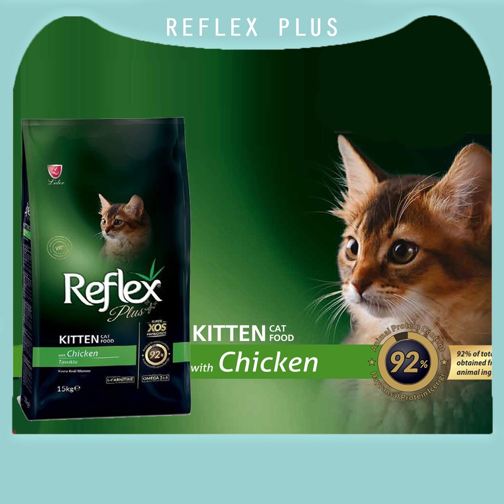 EZPETS Reflex Plus Adult Cat Food 15KG Makanan Kucing Reflex 