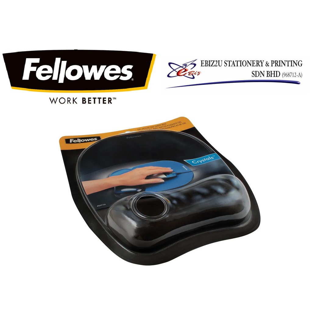 Fellowes Mousepad w/Wrist Support, Sandy Beach 9179301