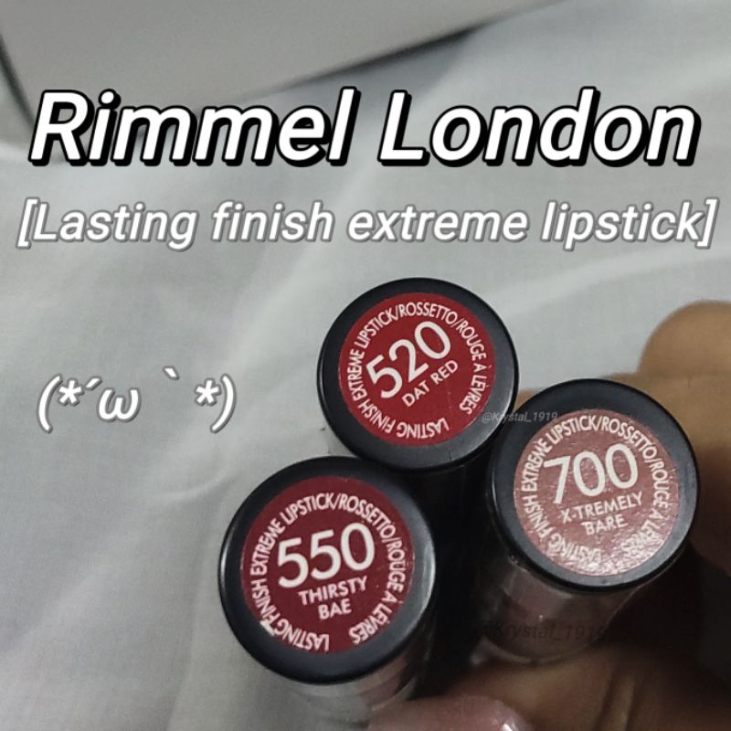 Rimmel Lasting Finish & Sally Hansen Extreme Lipstick - Doppelpack Für Perfekte Lippenfarbe