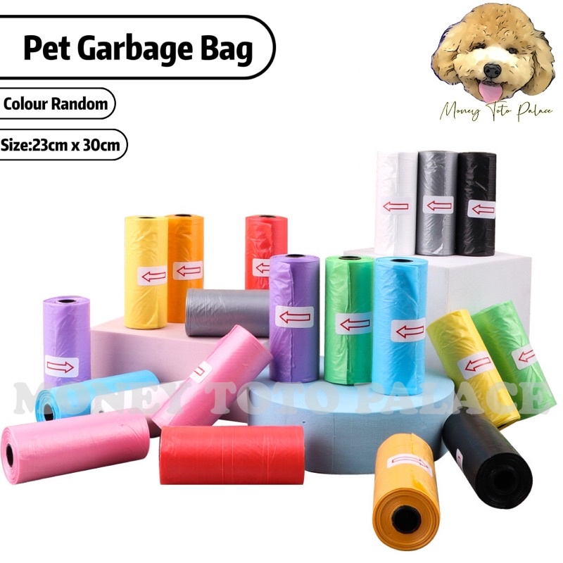Pet Garbage Bag Disposable Plastic Bag Pet Rubbish Bag Disposable Poop bag Pamper Bag Plastik Pamper Lupus Beg 宠物垃圾袋