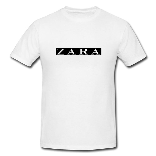 ZARA Logo T-shirt-Men/Women | Shopee 