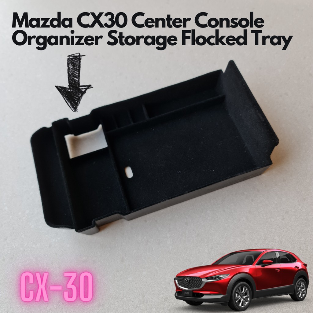 Mazda CX30 Center Console Organizer Storage Flocked Tray for Mazda CX