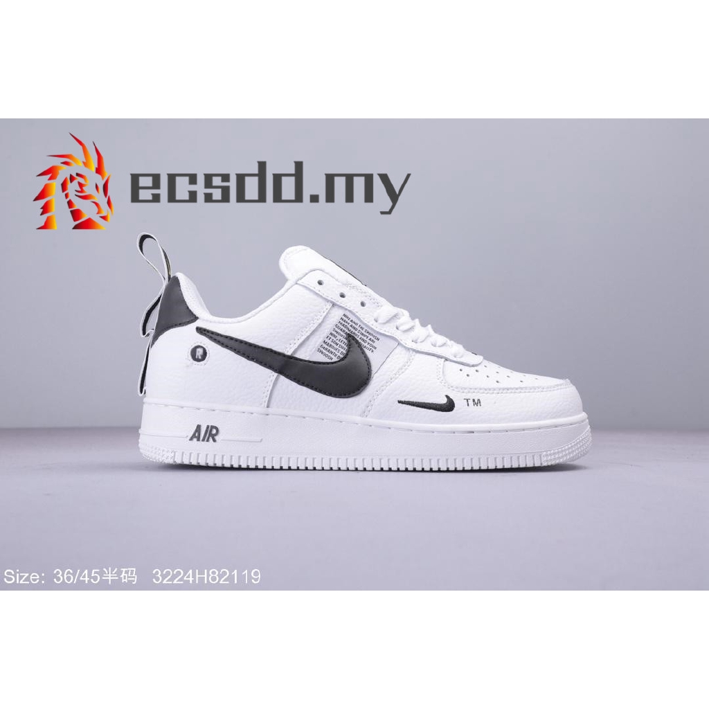 air force ones just do it white