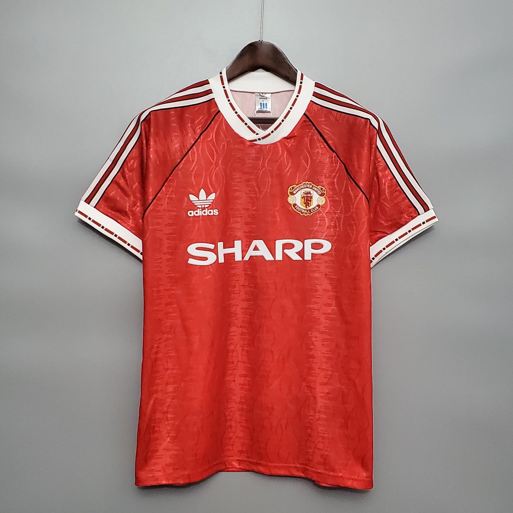 adidas manchester united originals 1990 home jersey xxl