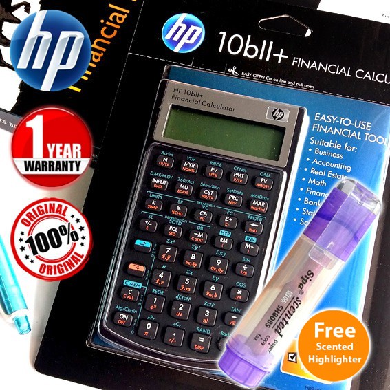Hp 10bii Hp 10bii Hp 10bii Plus Hp 10bii Financial Calculator Financial Consultant Calculator Shopee Malaysia