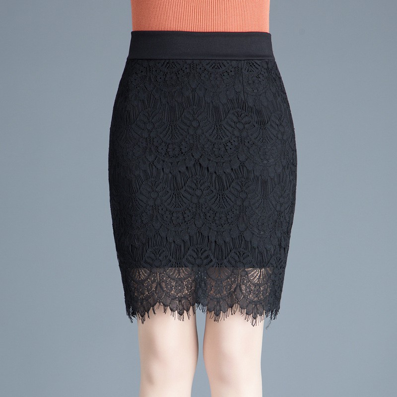 stretch lace skirt