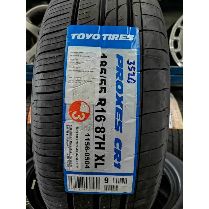 New Tyre 185 55 16 Toyo Cr1 Year 2021 Shopee Malaysia