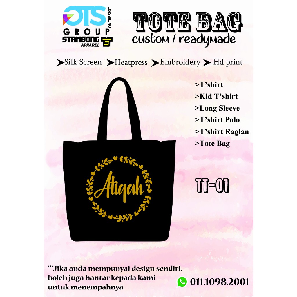 tote bag custom murah