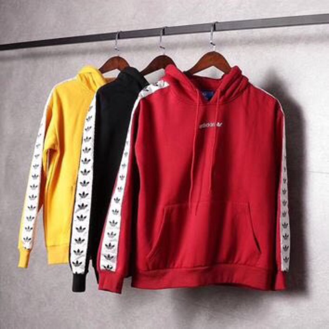 adidas tnt tape hoodie red