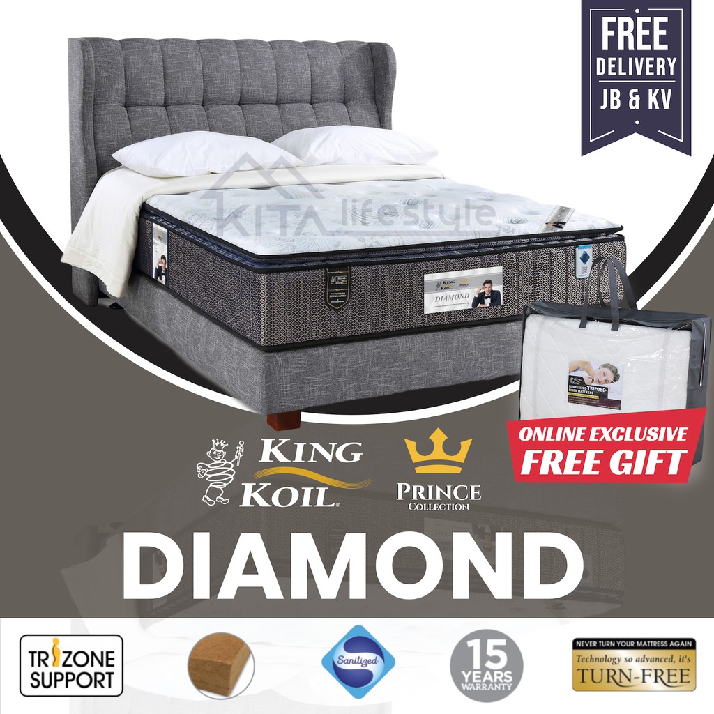 King Koil DIAMOND, Prince Collection Mattress & Full Bed ...