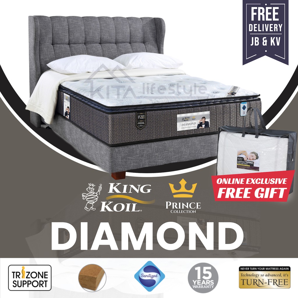 King Koil DIAMOND, Prince Collection Mattress \u0026 Full Bed Set (King, Queen, Super Single, Single ...