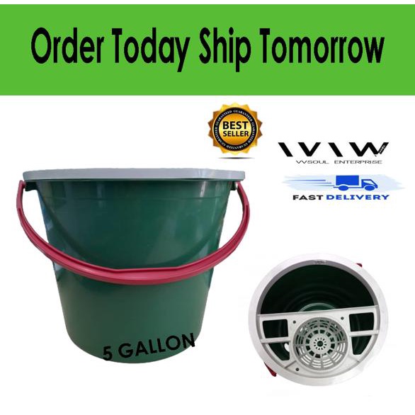 Ready Stock 5 Gallon Bigsales Mop Bucket Mop Pail Bekas Plastik Baldi Tong Mop Shopee Malaysia 5572