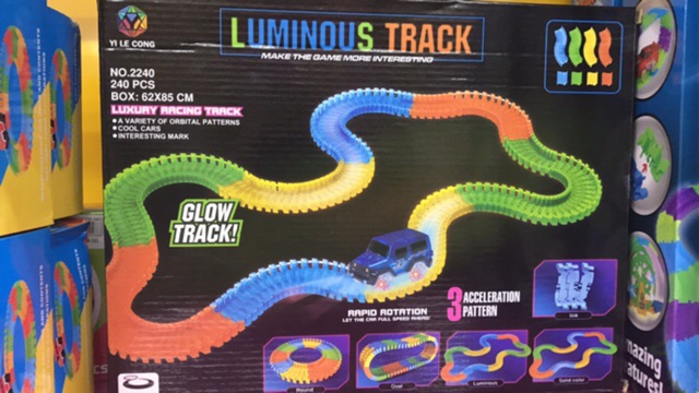 luminous track car