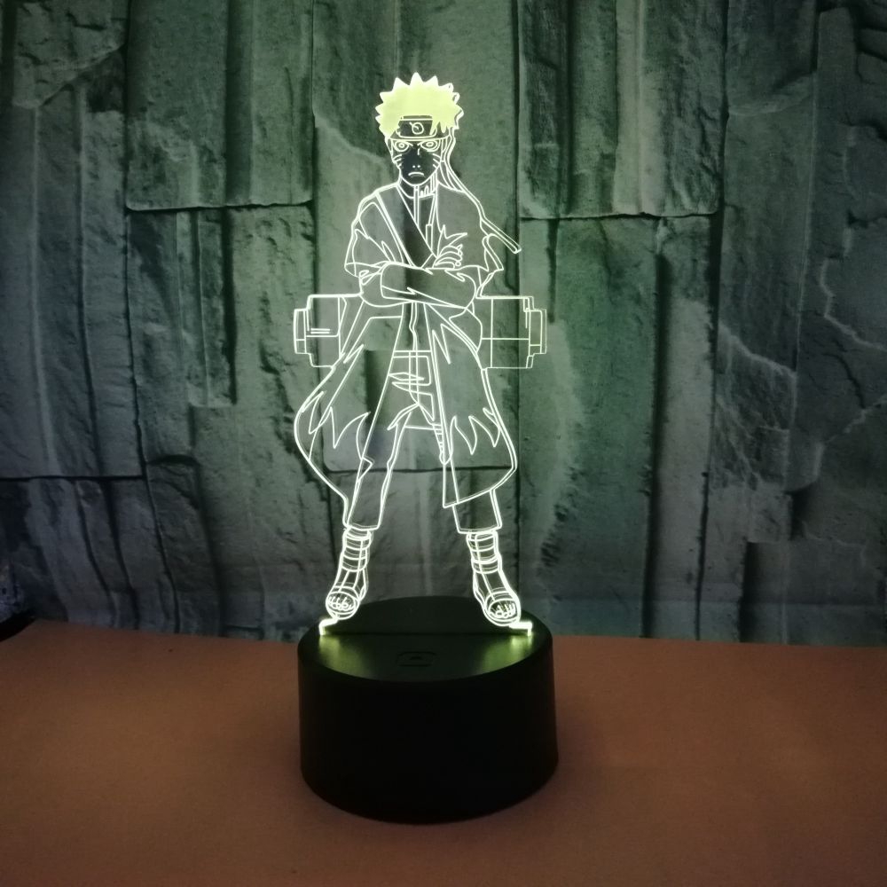 Naruto Anime 3D Night Light Lamp LED 7 Color changing USB ...