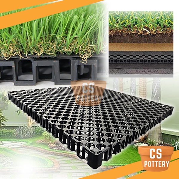 50CM X 50CM DRAINAGE CELL SYSTEM FOR REAL OR ARTIFICIAL GRASS GARDENING DECO TOOLS TAPAK RUMPUT TIRUAN OCTO