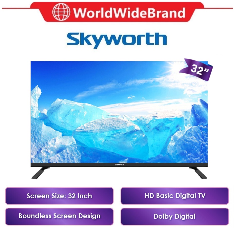 Skyworth 32 Inch HD Basic Digital TV 32STD2000 | Dolby Digital ...