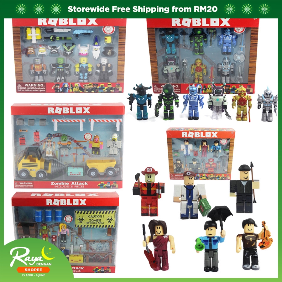 Roblox Figure Jugetes Sets 7cm Pvc Roblox Game Acction Figura Roblox Boy Toy Shopee Malaysia - product information of roblox figure jugetes 7cm pvc game figuras