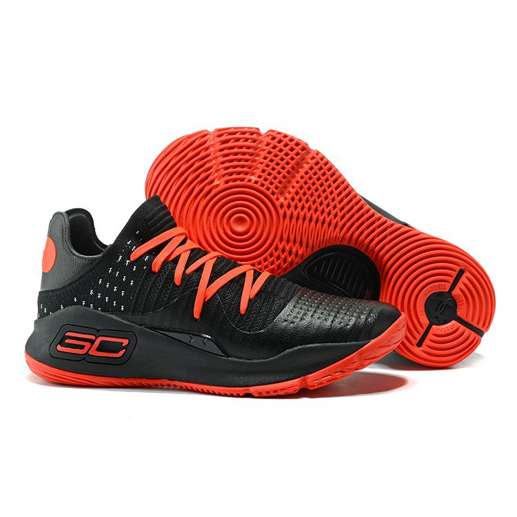 Under Armour Curry 4 Low Black Red 