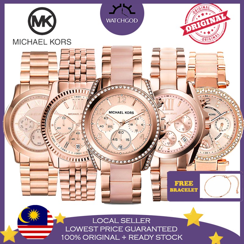 jam tangan michael kors rose gold