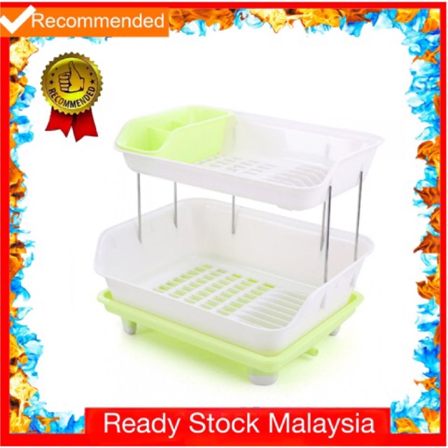 Rak Pinggan Mangkuk 2 tingkat Shopee Malaysia Rak Pinggan Mangkuk 2 tingkat Shopee Malaysia