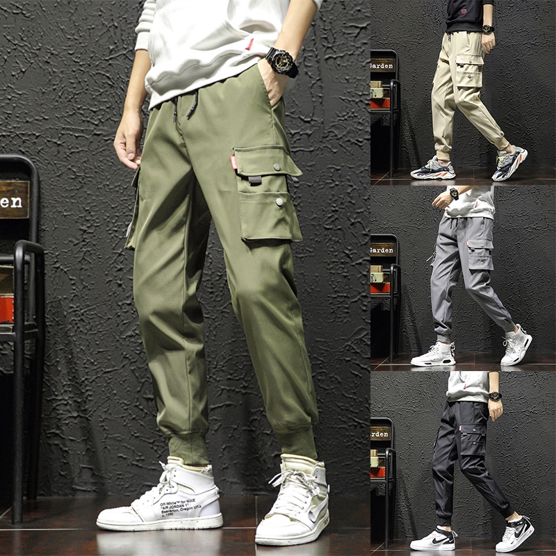 mens fashion cargo trousers